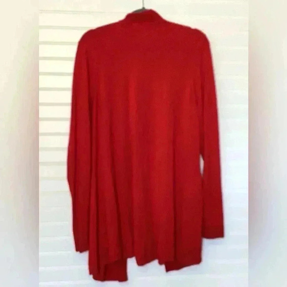 Charter Club Women's 3X Red Open-Front Cardigan Sweater - Picture 10 of 11
